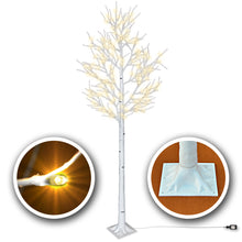 Load image into Gallery viewer, 8ft 132L LED Light Birch Decoration Tree Home Garden Holiday Party
