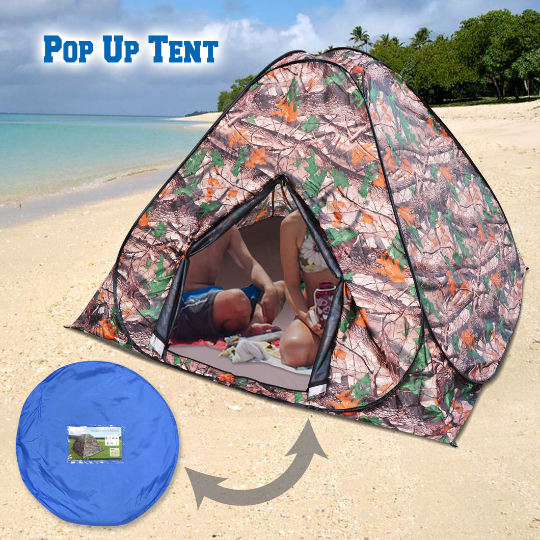 camo camping tent STRONG CAMEL Portable Camouflage Camo Camping Hiking Instant Easy Setu – Sunny Outdoor US
