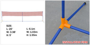 Portable 3-in-1 Training Beach Volleyball Badminton sports Net