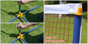 Portable 3-in-1 Training Beach Volleyball Badminton sports Net
