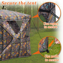 Load image into Gallery viewer, 2-3 Person Camouflage Hunting Blind Ground Archery Outhouse
