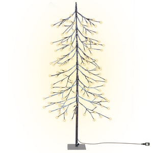 1.5M/5FT 144 LEDs Fir Snow Tree Light Warm White Home/Festival/Party/Christmas