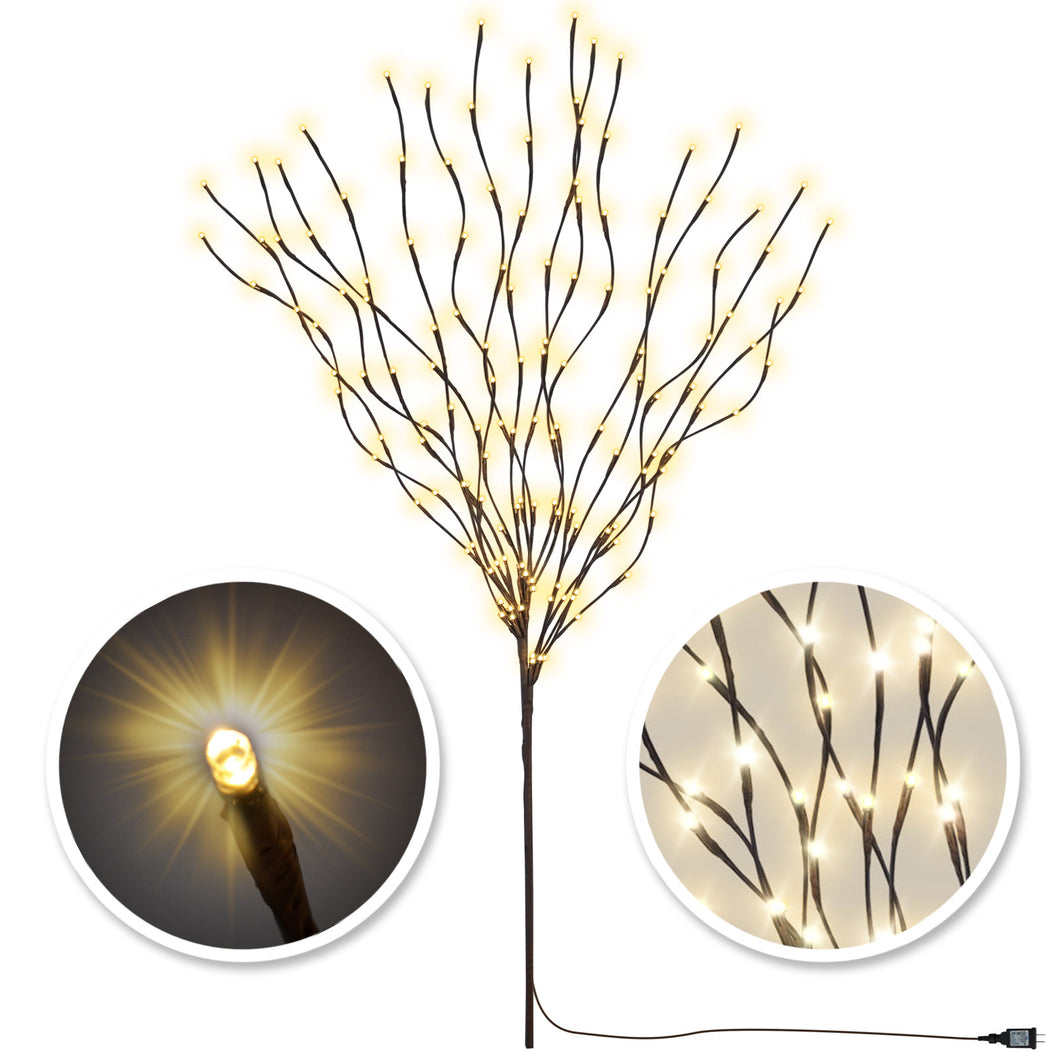 50-inch Corded Bendable Willow Branch w 96/ 144 LED t Lights Wine Wall Decor