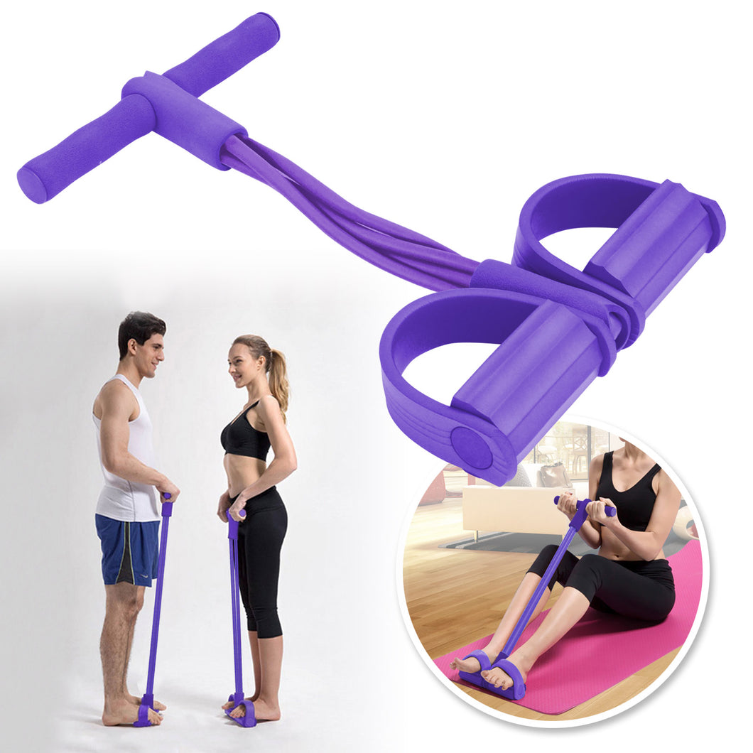 Pedal Resistance Band Stretch Trainer Abdominal Training Machine Home Fitness Equipment