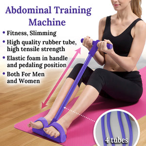 Pedal Resistance Band Stretch Trainer Abdominal Training Machine Home Fitness Equipment