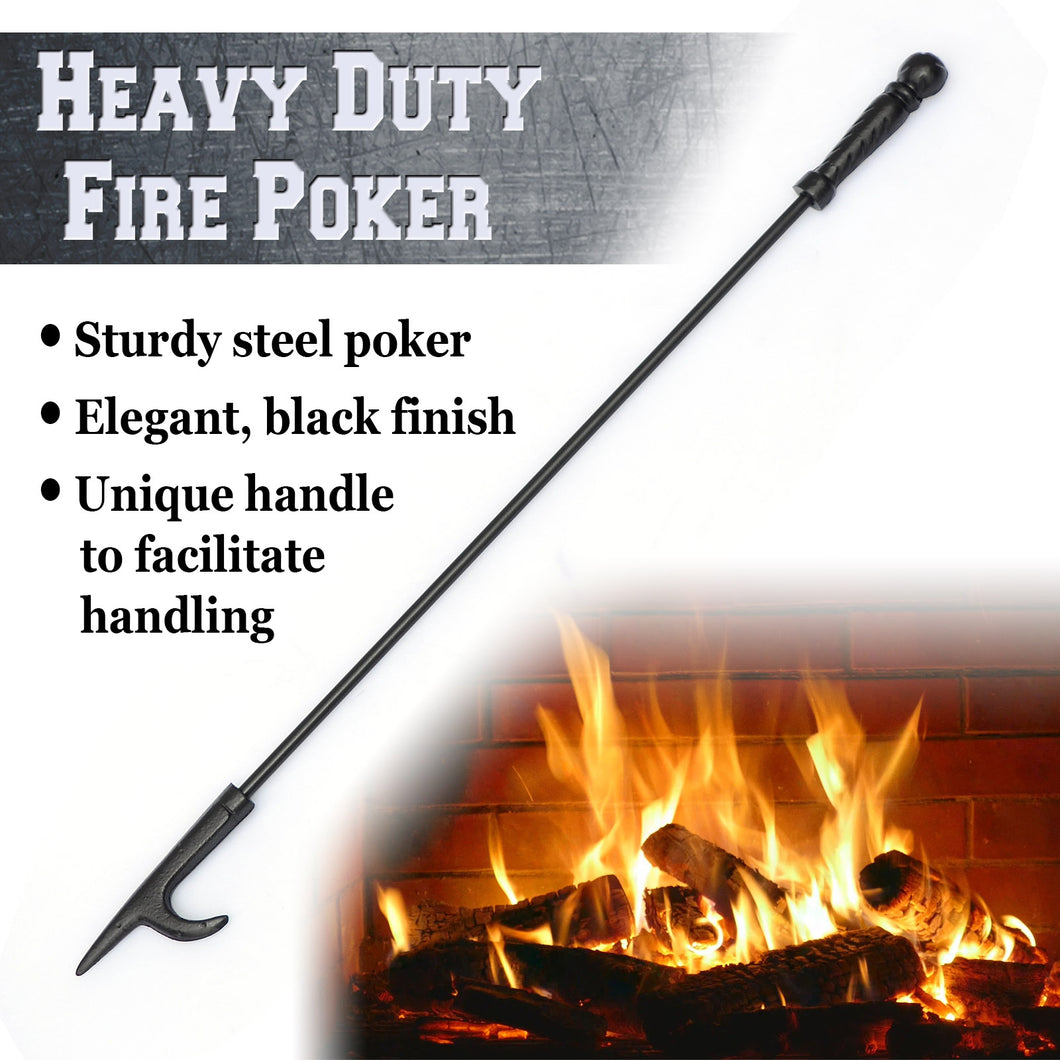 Campfire Fireplace Fire Poker Tool Extra Long 27