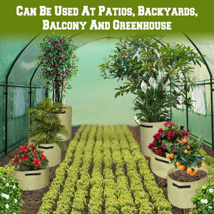 3PC Garden Grow Bags Raised Bed Vegetables Plant Planter Tub Pots