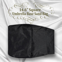 Load image into Gallery viewer, 14.6&quot; Square Umbrella Sandbag Base Weight Bag Parasol Flag Pole Stand
