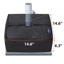 Load image into Gallery viewer, 14.6&quot; Square Umbrella Sandbag Base Weight Bag Parasol Flag Pole Stand
