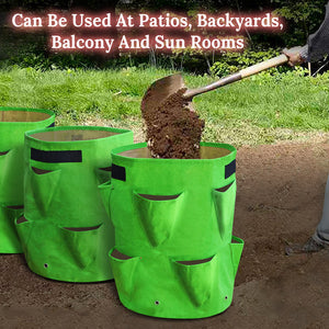 11 Gallon Nonwoven Fabric Planting Grow Bags Pots