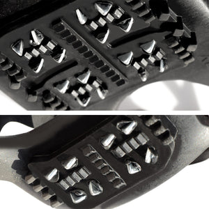 S-XL Ice Snow Cleats Traction Grippers Shoes Boots Rubber Spikes 24 Steel Studs