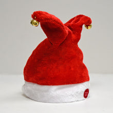 Load image into Gallery viewer, 15x7.8&quot; Plush Christmas Singing Dancing Moving Cap Antlers Ears Party Hat
